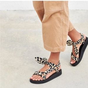 Loeffler Randall Maisie Leopard Sport Sandal NWOT size 8